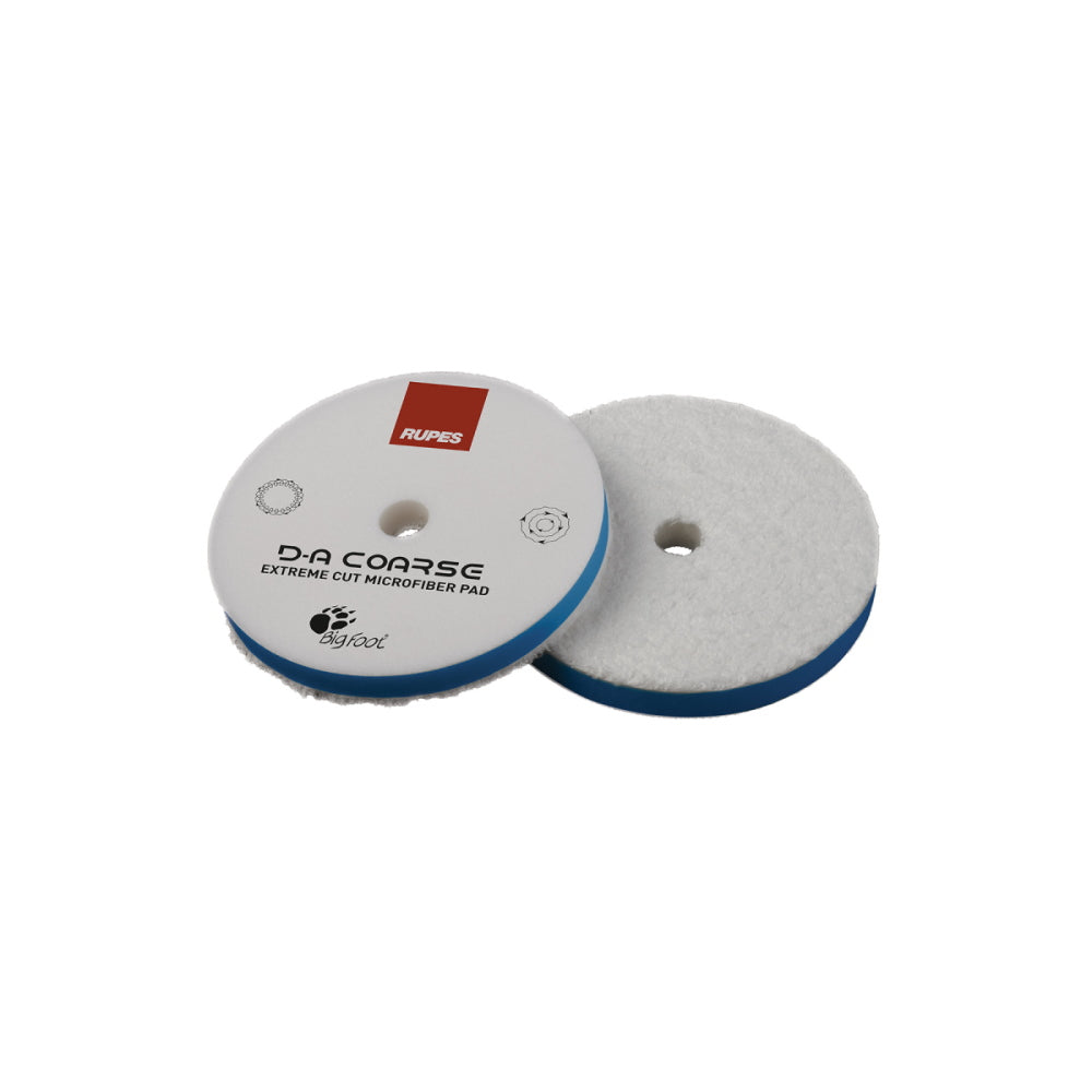 Disc polish abraziv cu microfibra Rupes D-A Coarse Microfiber Extreme Cut, 130mm, albastru
