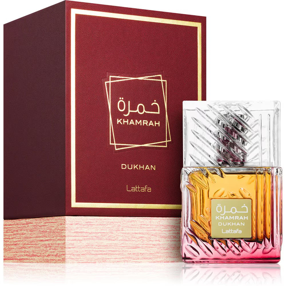 Apa de parfum Lattafa Khamrah Dukhan Unisex, 100 ml