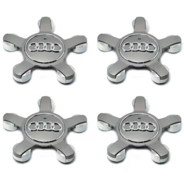Set 4 capace jante AUDI, culoare gri, spider/ gheare 135mm