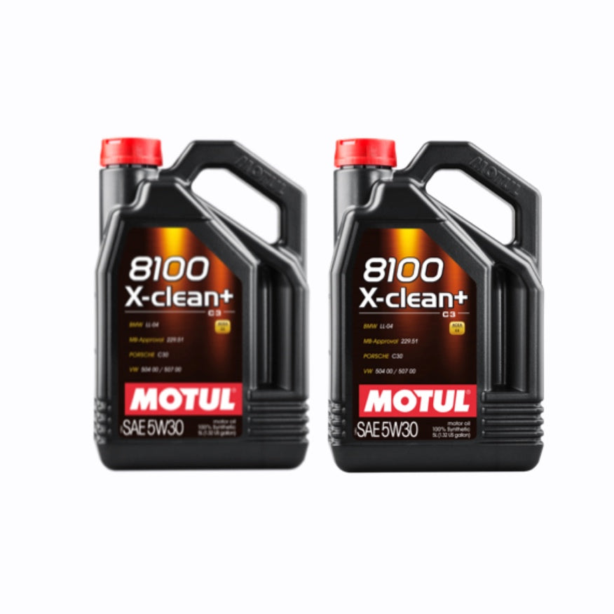 Pachet 2x Ulei motor Motul 8100 X-clean plus, 5W30, 5L