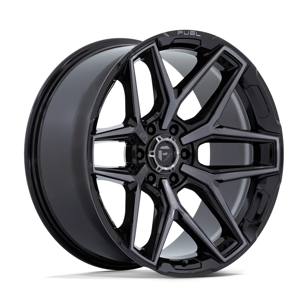 Janta aliaj Fuel 1PC FLUX 22X10 6×139.7 GLOSS BLACK BRUSH FC GRAY DDT ET -18