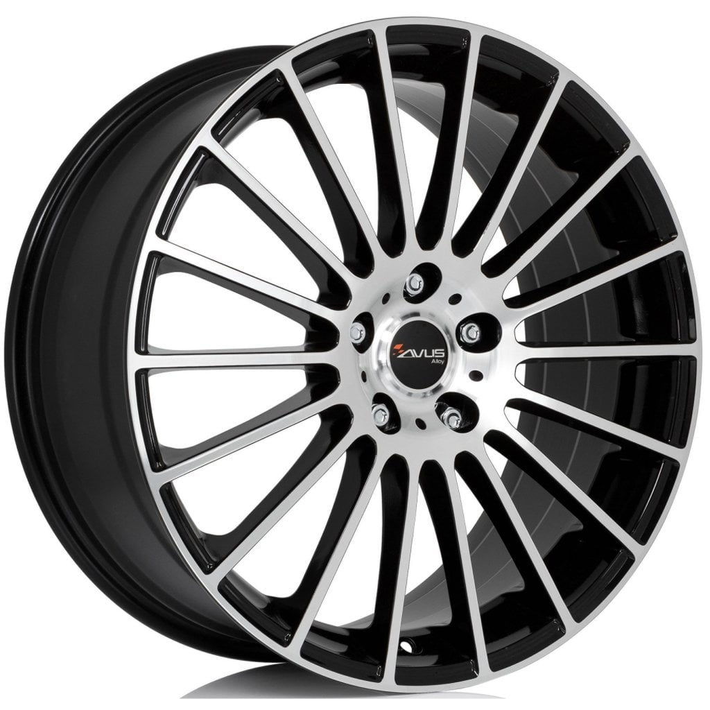 JANTA ALIAJ AVUS AC-M03 8X18 5X110 ET35 BLACK POLISHED