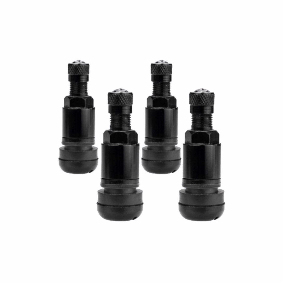 Set valve metal, 4 buc, negru