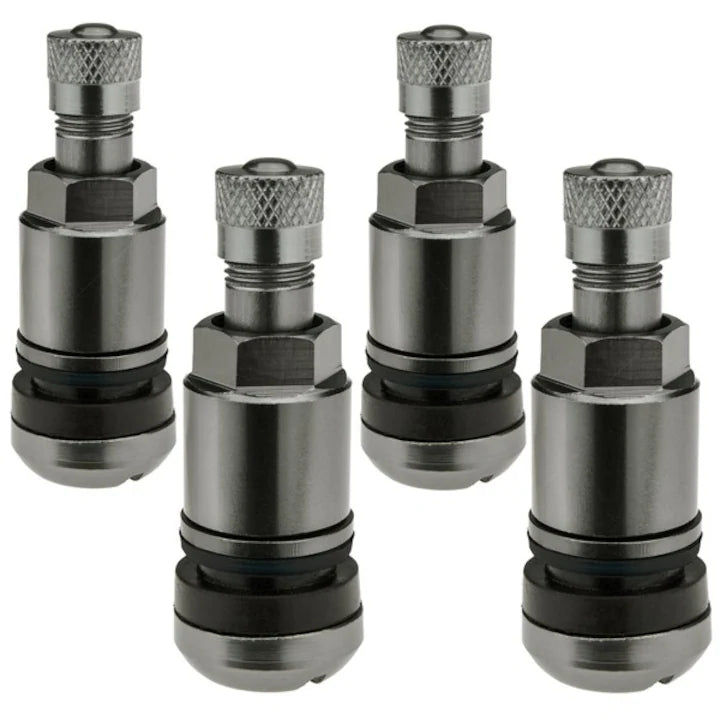 Set valve metal MS-525, 4 buc, gri inchis