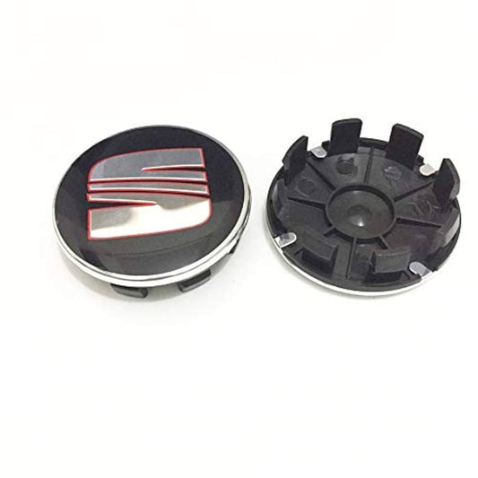 Set 4 capace roti 63mm Seat, pentru jante aluminiu , Negru