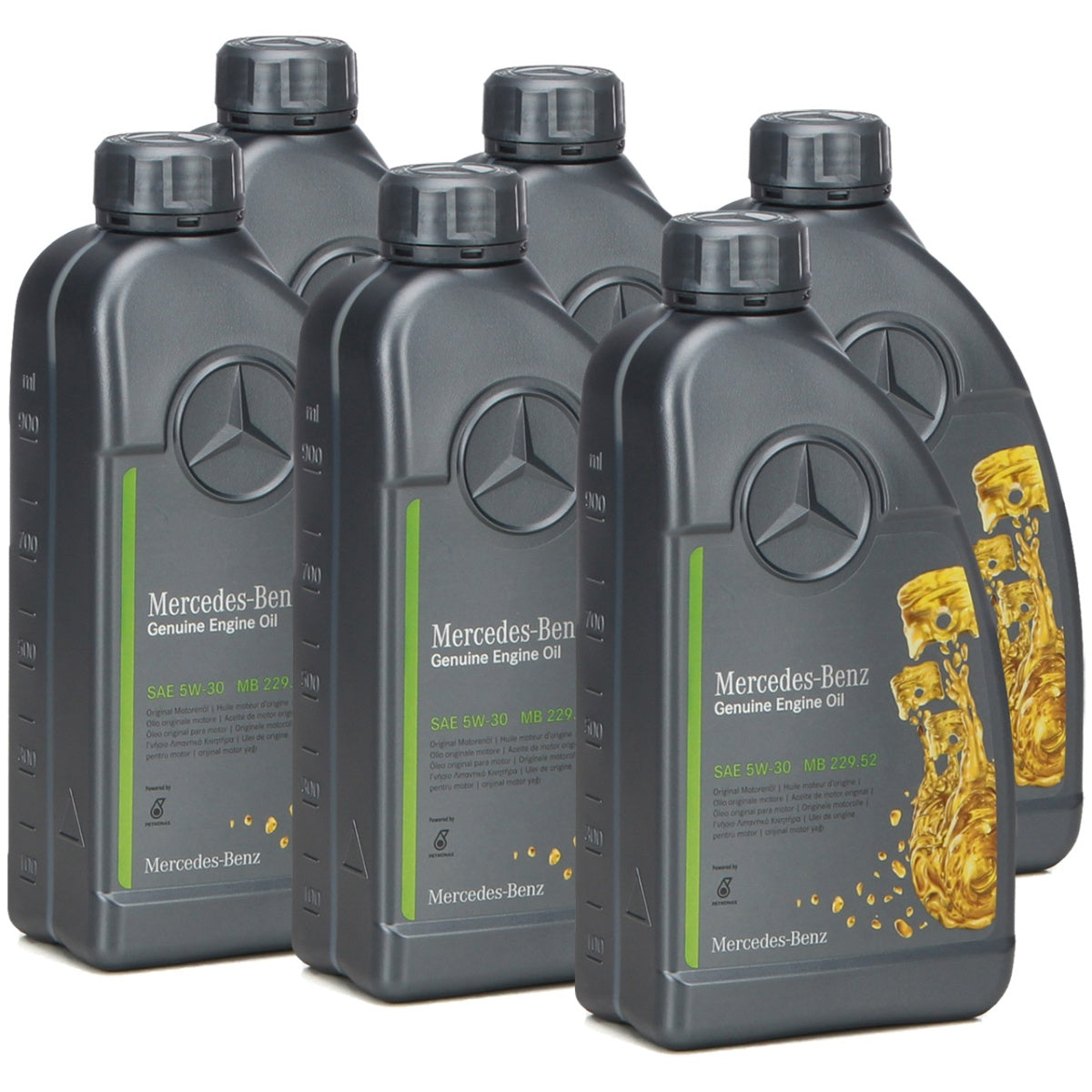 Pachet 6 litri ulei Mercedes-Benz MB 229.52 5W30