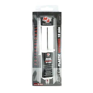 Adeziv metacrilat puternic pentru plastic 10 minute negru, Ma profesional, Seringa dubla 25 ml+2 mixere