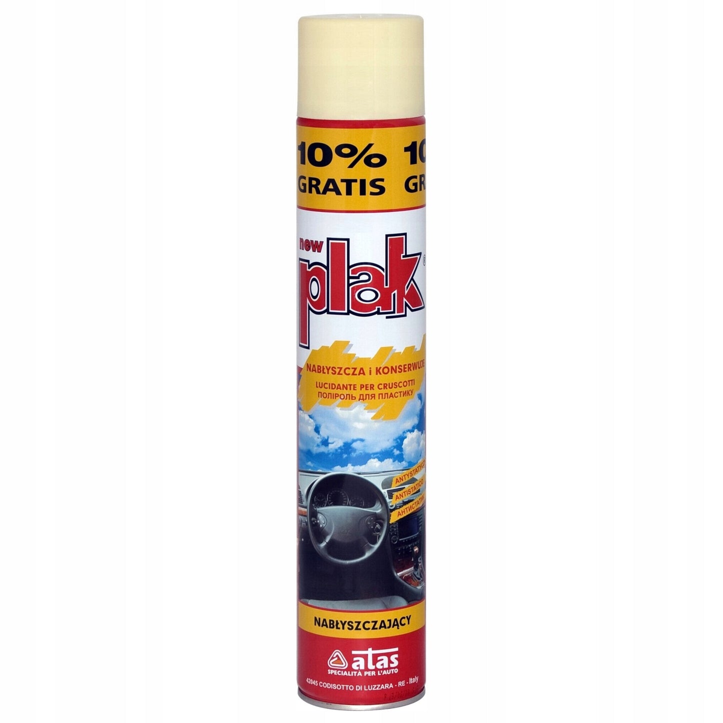 Preparat Pentru Curatare, Plak, Vanilla Mare, Curatare Habitaclu, Protejeaza Impotriva Prafului, Stralucire De Lunga Durata, 750ml, 1 Bucata