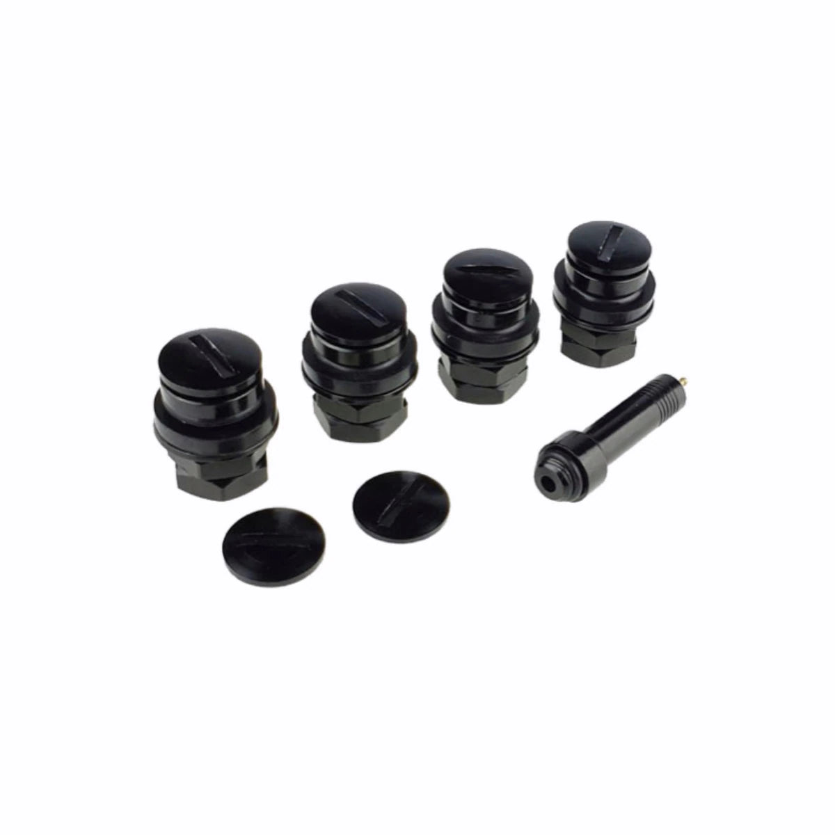 Set Valve Ascunse pentru jante din aluminiu, 4 buc, negru