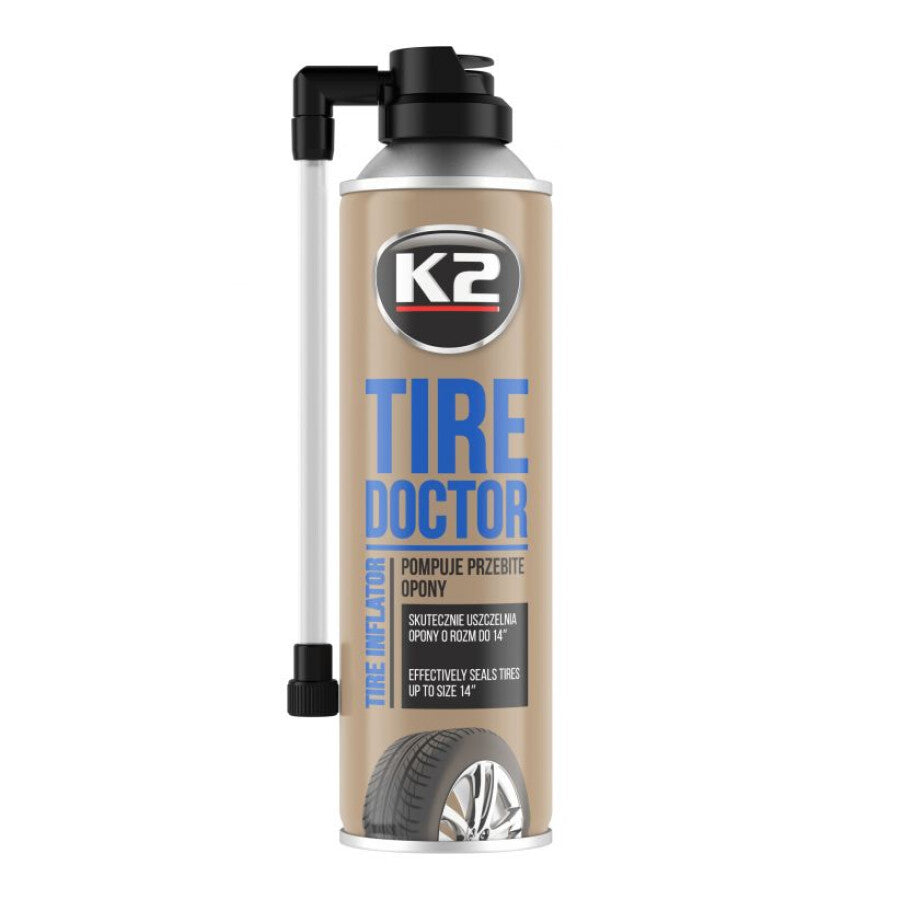 Spray pentru umflat si reparat anvelope TIRE DOKTOR K2 400ml