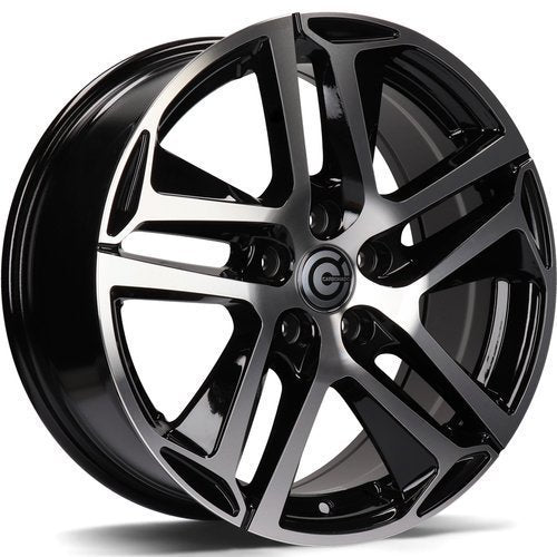 JANTA ALIAJ CARBONADO NICE 7.5X17 5X108 ET45 BLACK FRONT POLISHED