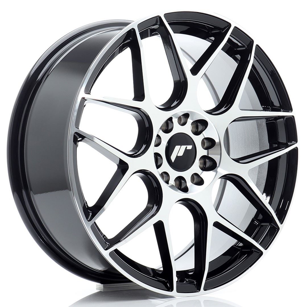 JR Wheels JR18 17x7 ET40 4x100/114 Black Machined