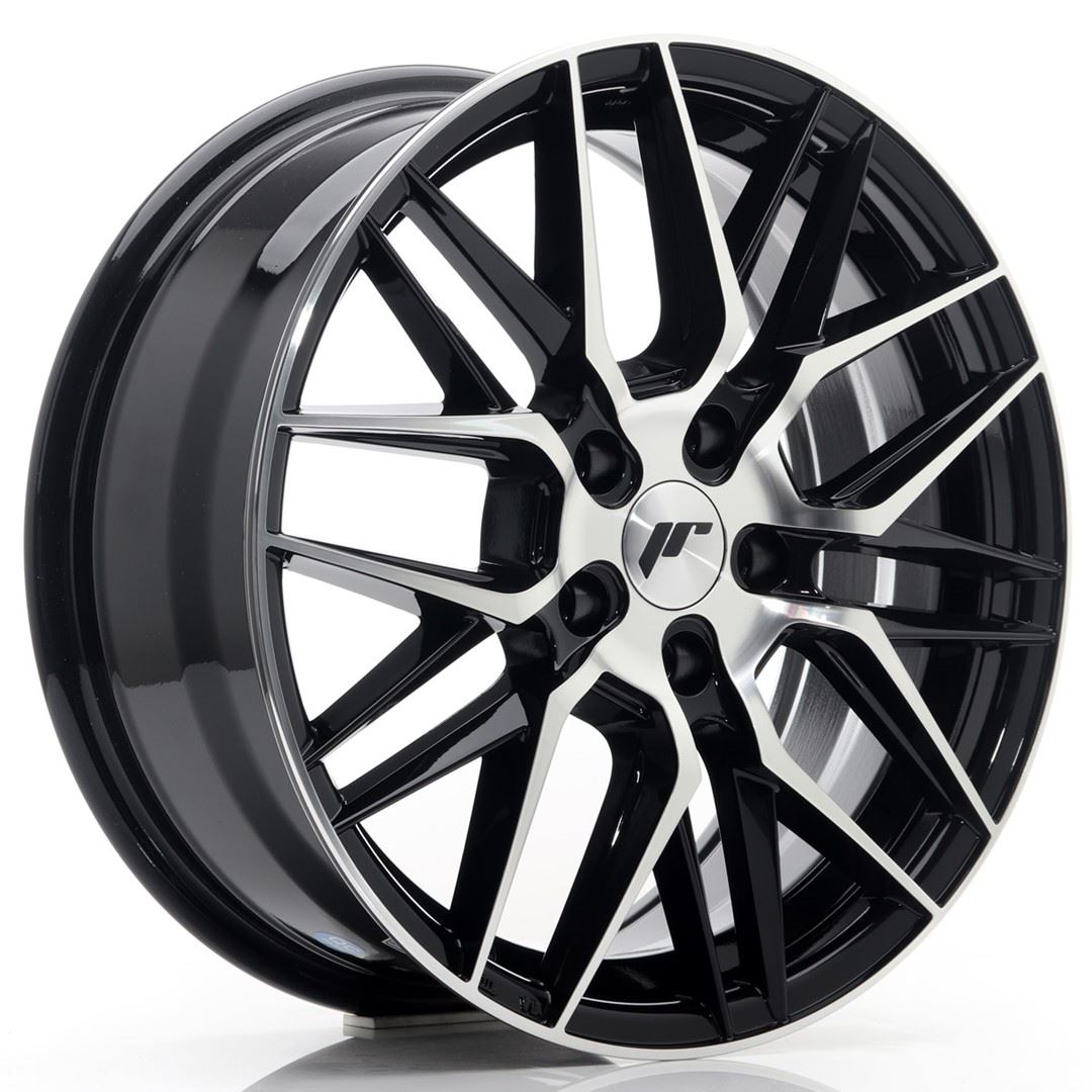 JR Wheels JR28 15x7 ET25 4x100 Gloss Black Machined Face