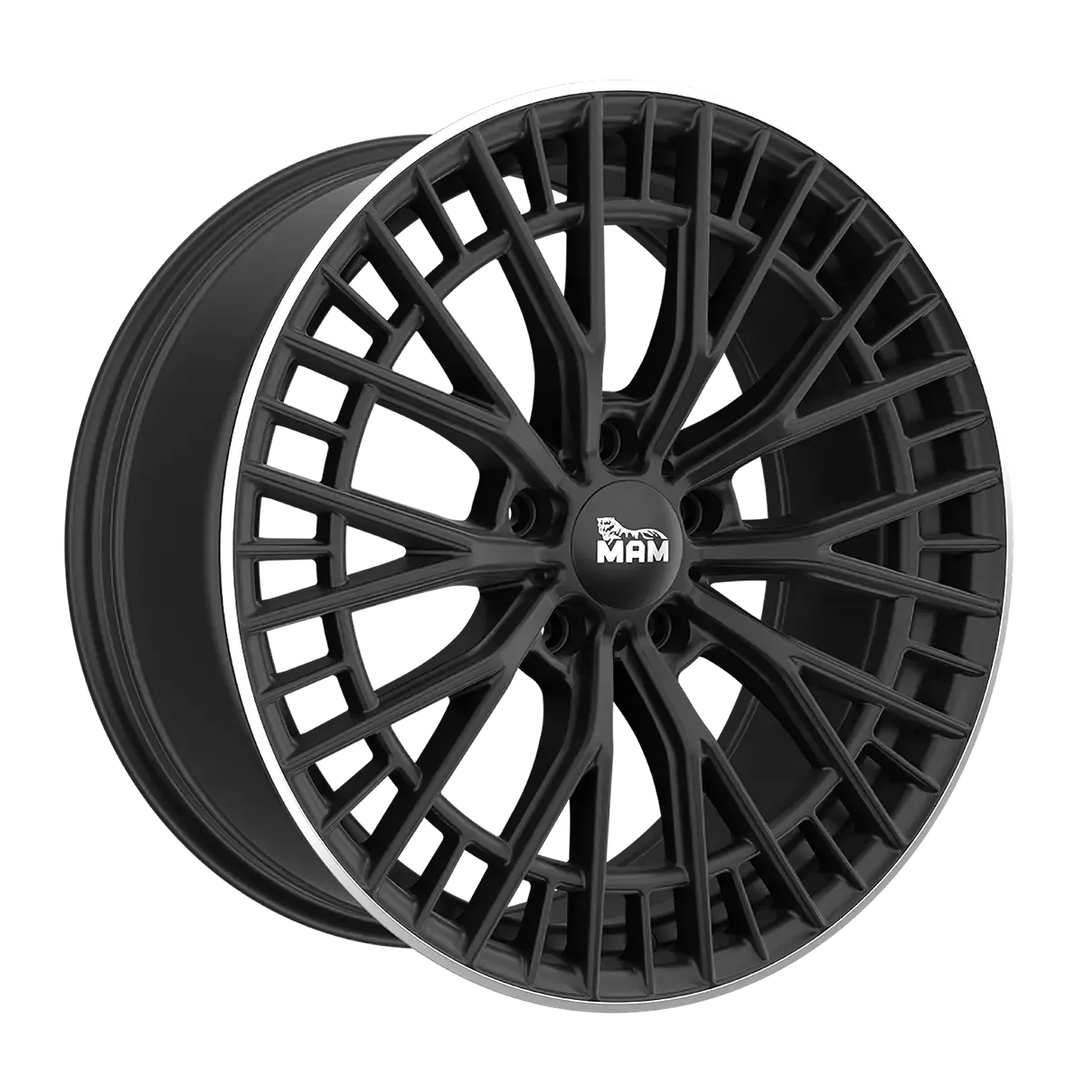 MAM Felgen GT2 19, 8.5, 5, 112, 30.1, 66.6, MATT BLACK LIP POLISH,