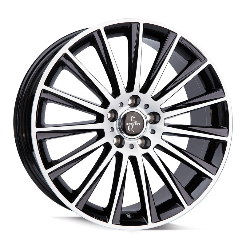 Keskin Tuning KT18 17, 7, 5, 112, 48, 66.6, BLACK FRONT POLISH,