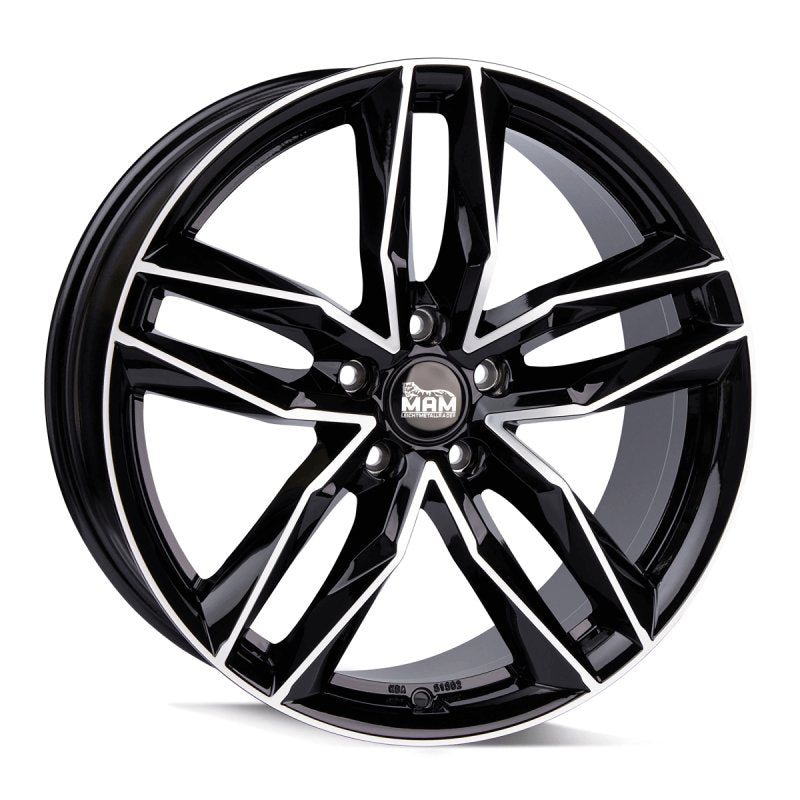 MAM Felgen RS3 18, 8, 5, 112, 45, 66.6, BLACK FRONT POLISH,