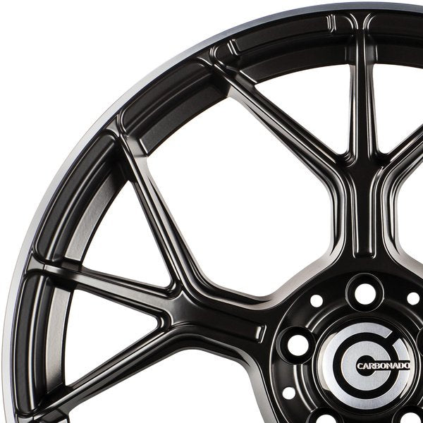 Janta aliaj Carbonado Chief 8.5x18 5x112 et35 MBLP - Deep Matt Black Lip Polished