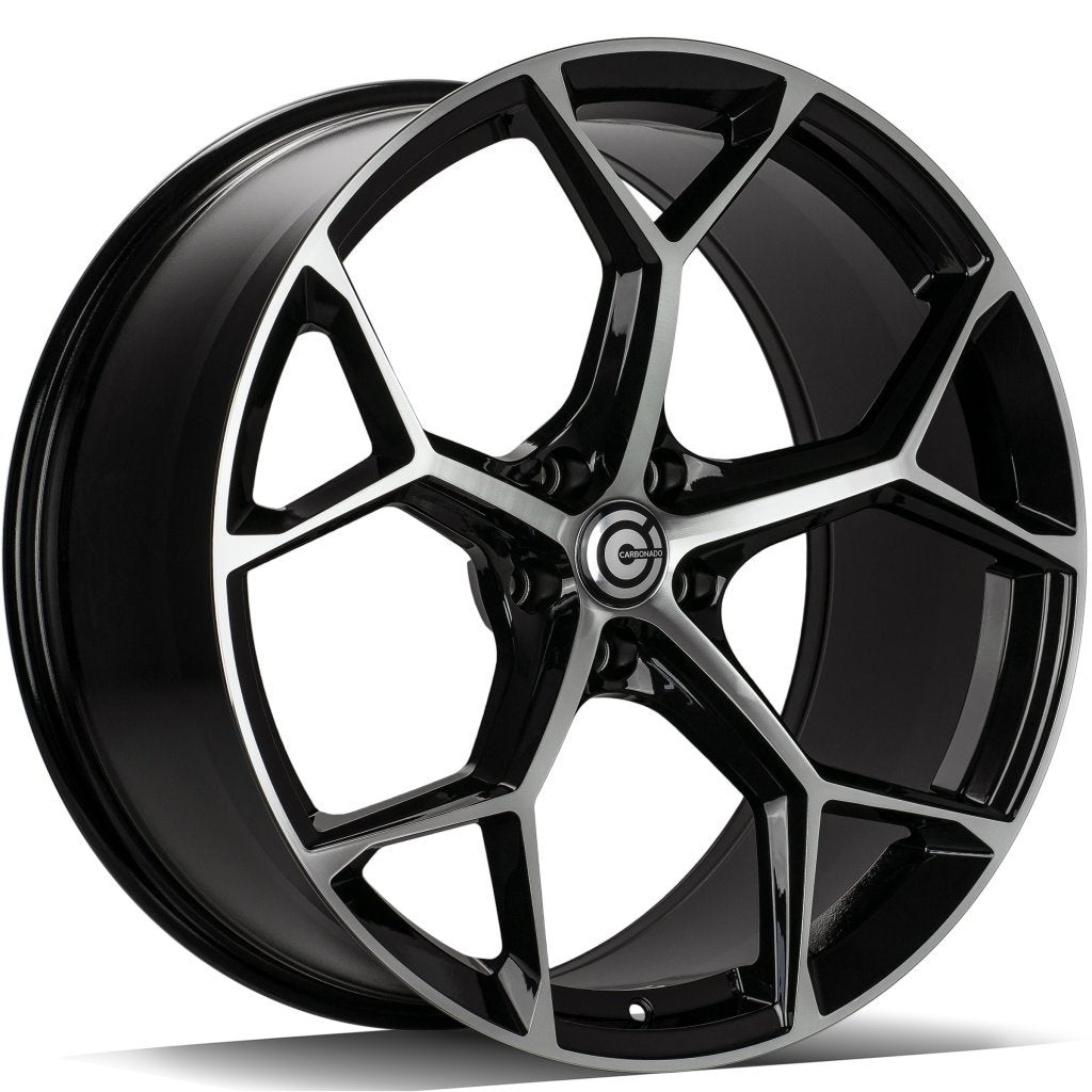 Janta aliaj Carbonado FANCY 9.5x21 5x112 et25 Black Front Polished