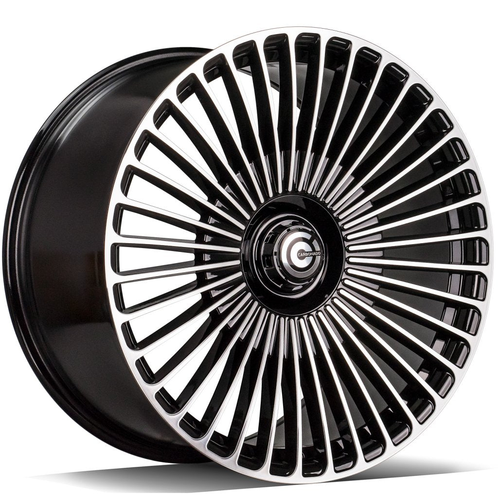 Janta aliaj Carbonado Hurricane 9.5x20 5x112 et45 Black Front Polished