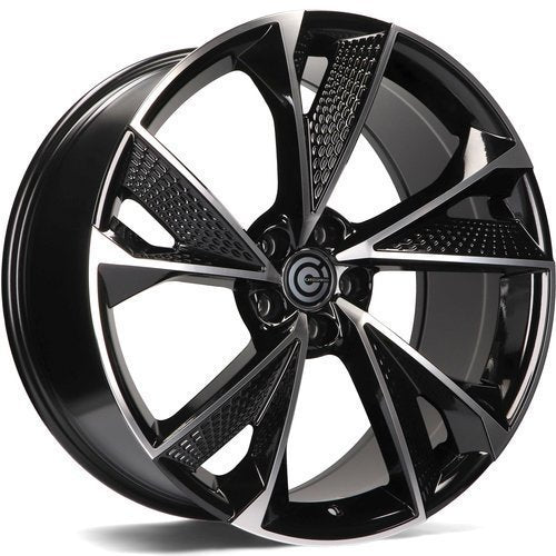 Janta aliaj Carbonado Luxury 8x18 5x112 et35 Black Front Polished