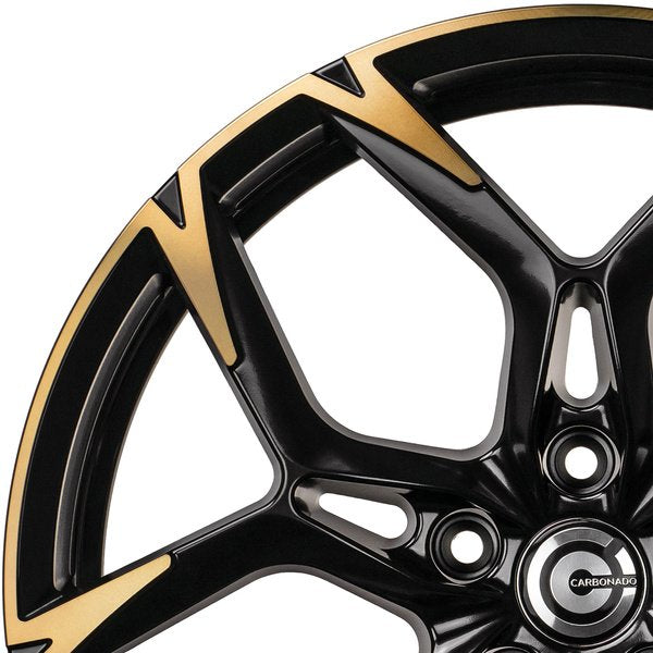 Janta aliaj Carbonado Monster 8x19 5x112 et40 BCF - Black Half Matt with Cooper Front