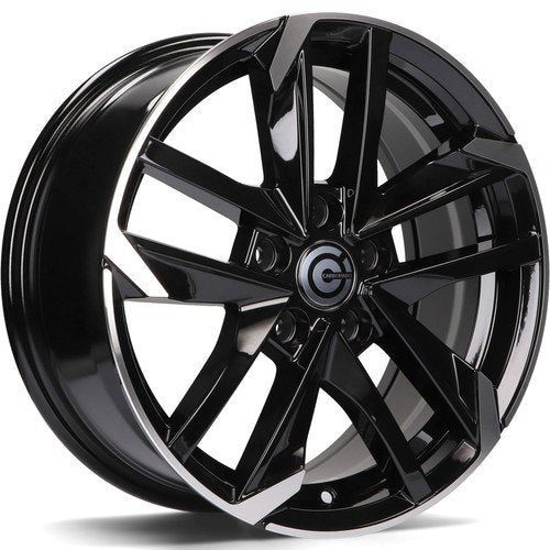 Janta aliaj Carbonado Rennes 6.5x15 4x108 et25 FP - Black Front Polish