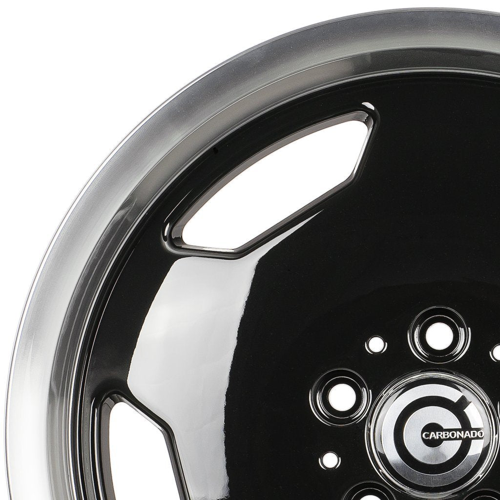 Janta aliaj Carbonado Retro 9x17 5x112 et35 Black Glossy Lip Polished