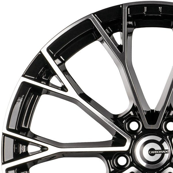 Janta aliaj Carbonado SECURITY 8x19 5x112 et45 FP - Black Front Polished