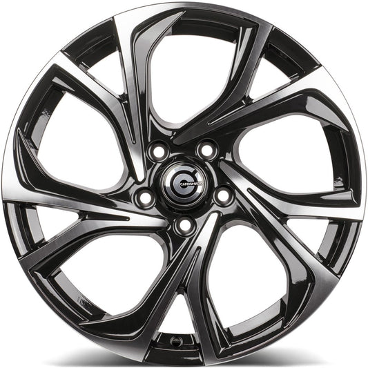 Janta aliaj Carbonado Tokio 6.5x17 5x114.3 et40 Black Front Polished