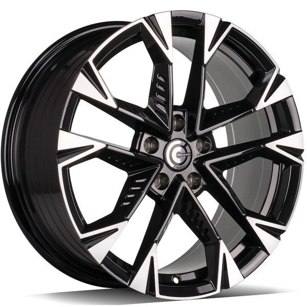 Janta aliaj Carbonado Trip 8x18 5x112 et40 Black Front Polished