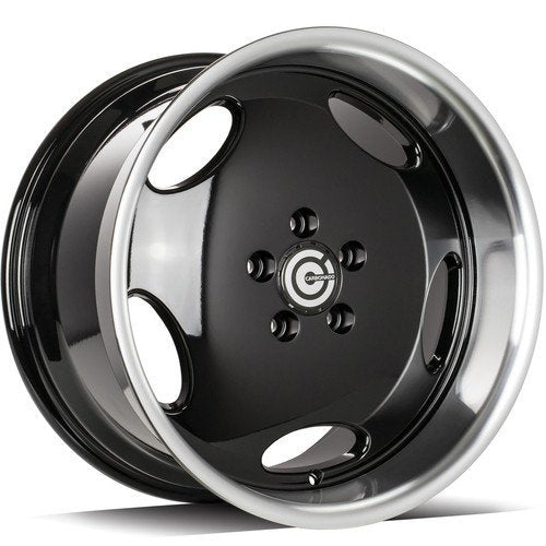 Janta aliaj Carbonado Vintage 8.5x18 5x112 et35 Black Glossy Lip Polished