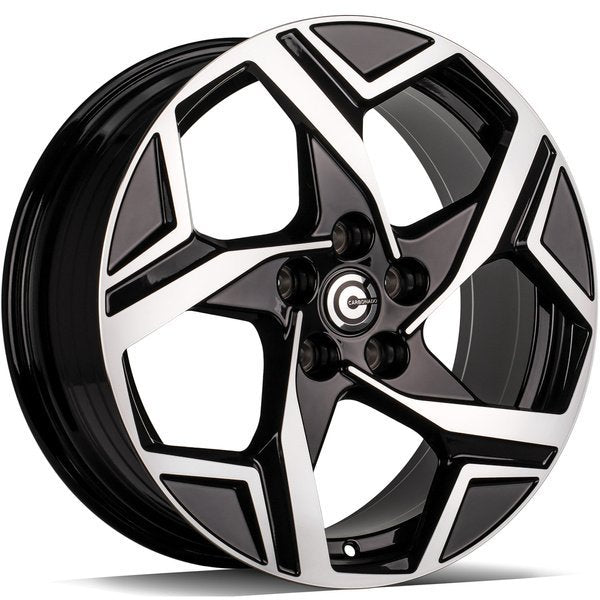 Janta aliaj Carbonado Whistle 7.5x18 5x114.3 et40 Black Front Polished
