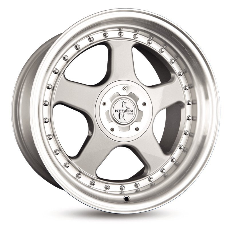 Janta aliaj Keskin Tuning KT1 10x18 5x112 et35 SILVER LIP POLISH
