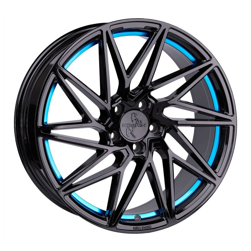 Janta aliaj Keskin Tuning KT20 8.5x20 5x112 et45 BLACK PAINTED BLUE INSIDE