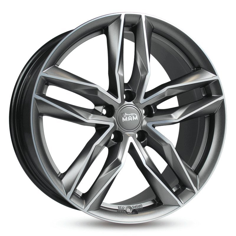 Janta aliaj MAM Felgen RS3 8.5x19 5x114.3 et45 MATT PALLADIUM FRONT POLISH