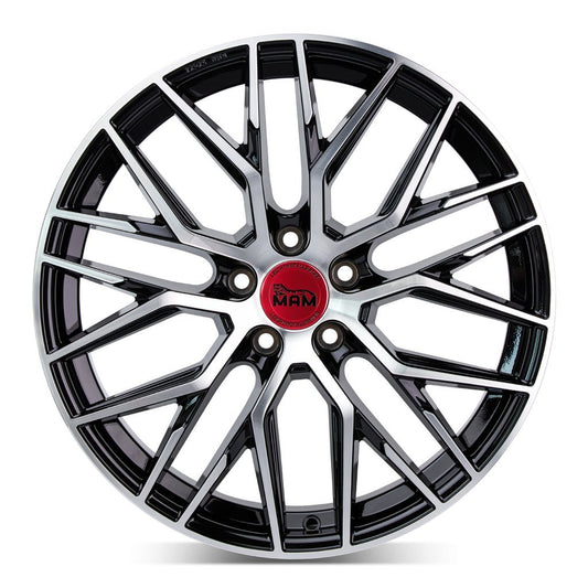 Janta aliaj MAM Felgen RS4 7x16 5x120 et35 BLACK FRONT POLISH