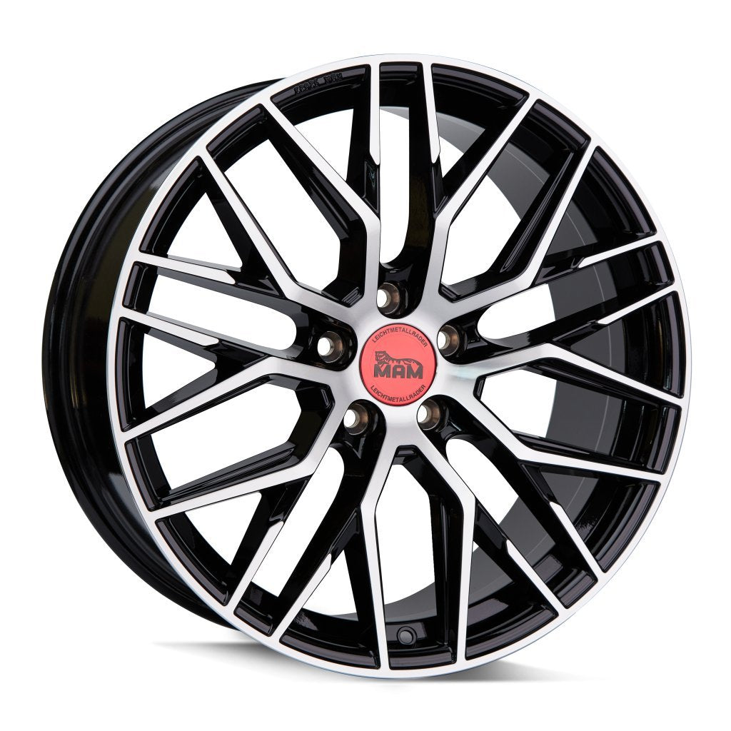 Janta aliaj MAM Felgen RS4 7.5x17 5x108 et45 BLACK FRONT POLISH