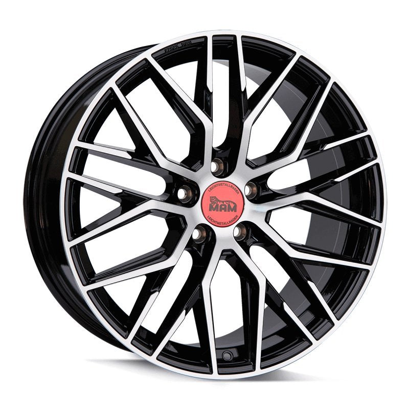 Janta aliaj MAM Felgen RS4 7x16 4x108 et35 BLACK FRONT POLISH