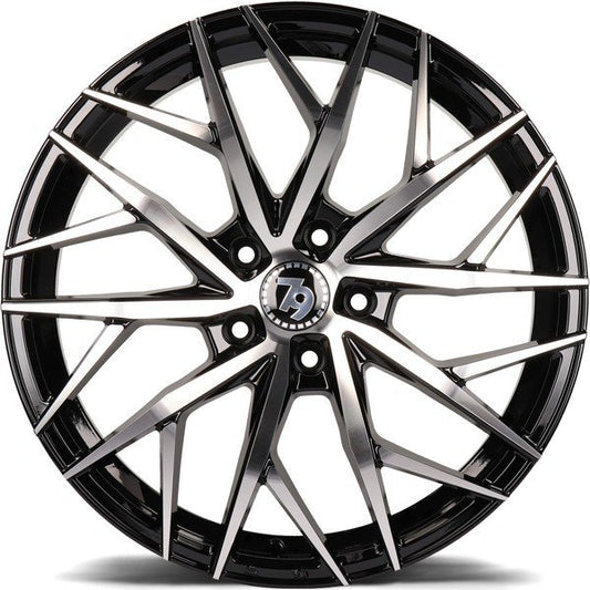 Janta aliaj Seventy9 SV-C 7.5x17 5x114.3 et40 Black Front Polished