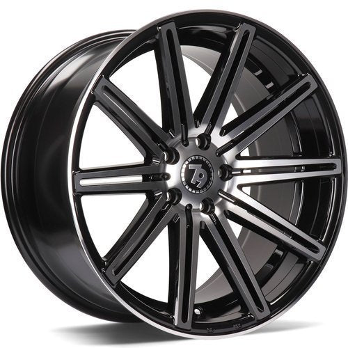 Janta aliaj Seventy9 SV-M 8x18 5x112 et35 Black Front Polished
