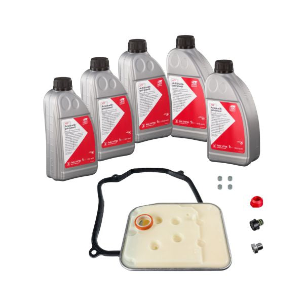 Kit schimb ulei cutie automata AG4 / 01M FEBI 5L – VW Golf 4, Audi A3 8L, Skoda Octavia 1