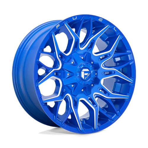 Janta aliaj Fuel 1PC D770 TWITCH 22X10 6×135 / 6×139.7 ANODIZED BLUE MILLED ET -18