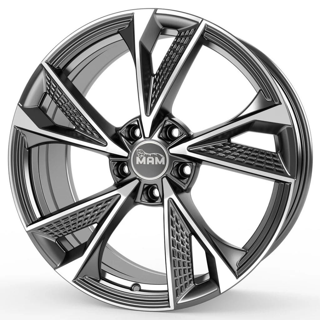 Janta aliaj MAM Felgen RS6 8x18 5x114.3 et30 PALLADIUM FRONT POLISH