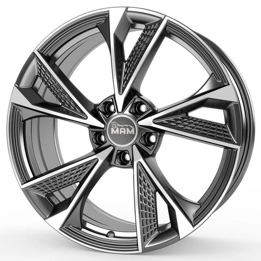 Janta aliaj MAM Felgen RS6 8x18 5x114.3 et30 PALLADIUM FRONT POLISH
