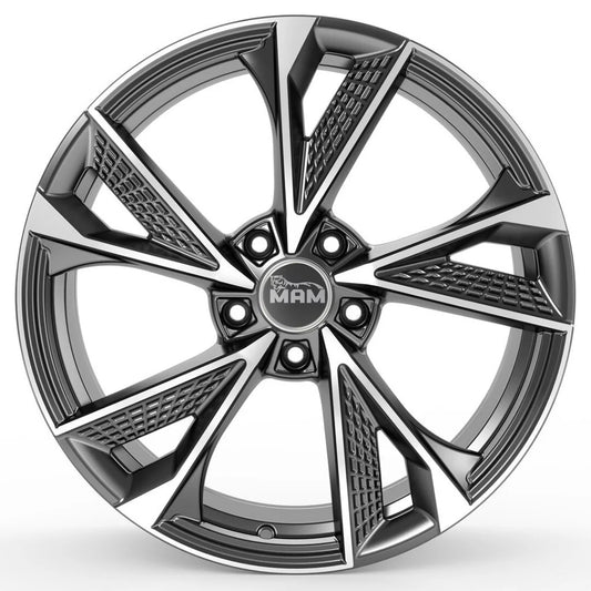 Janta aliaj MAM Felgen RS6 8x18 5x114.3 et30 PALLADIUM FRONT POLISH