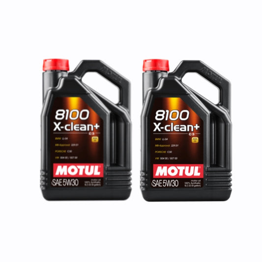 Pachet 2x Ulei motor Motul 8100 X-clean plus, 5W30, 5L