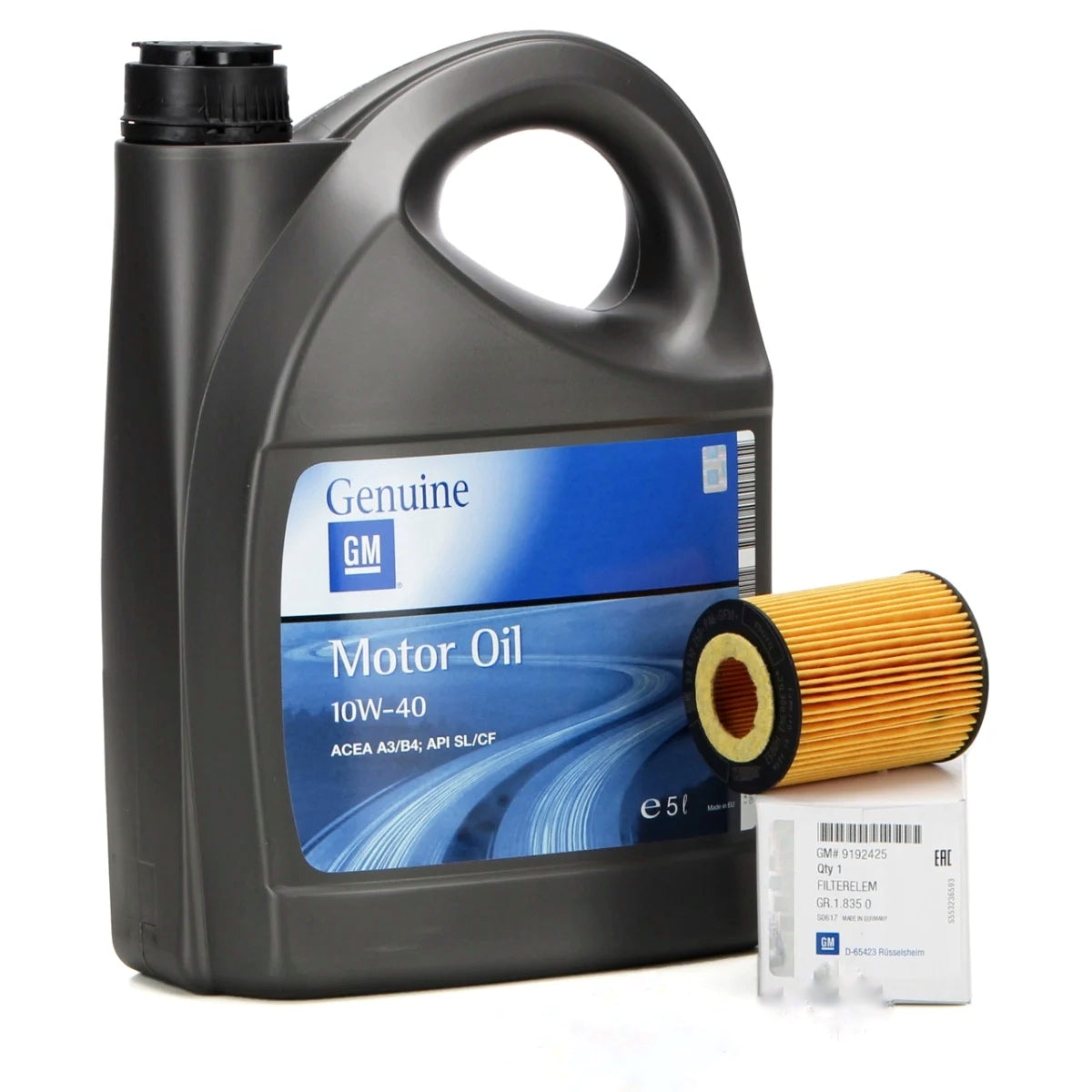 Ulei Motor Opel 10W-40 5L 93165216 + Filtru Ulei Oe Opel 9192425 pentru Opel Astra G 1998-2009