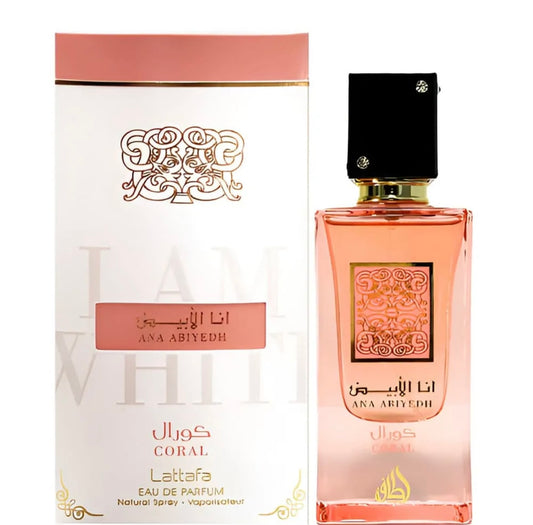 Apa de Parfum Lattafa, ANA ABIYEDH CORAL, Femei, 60 ml