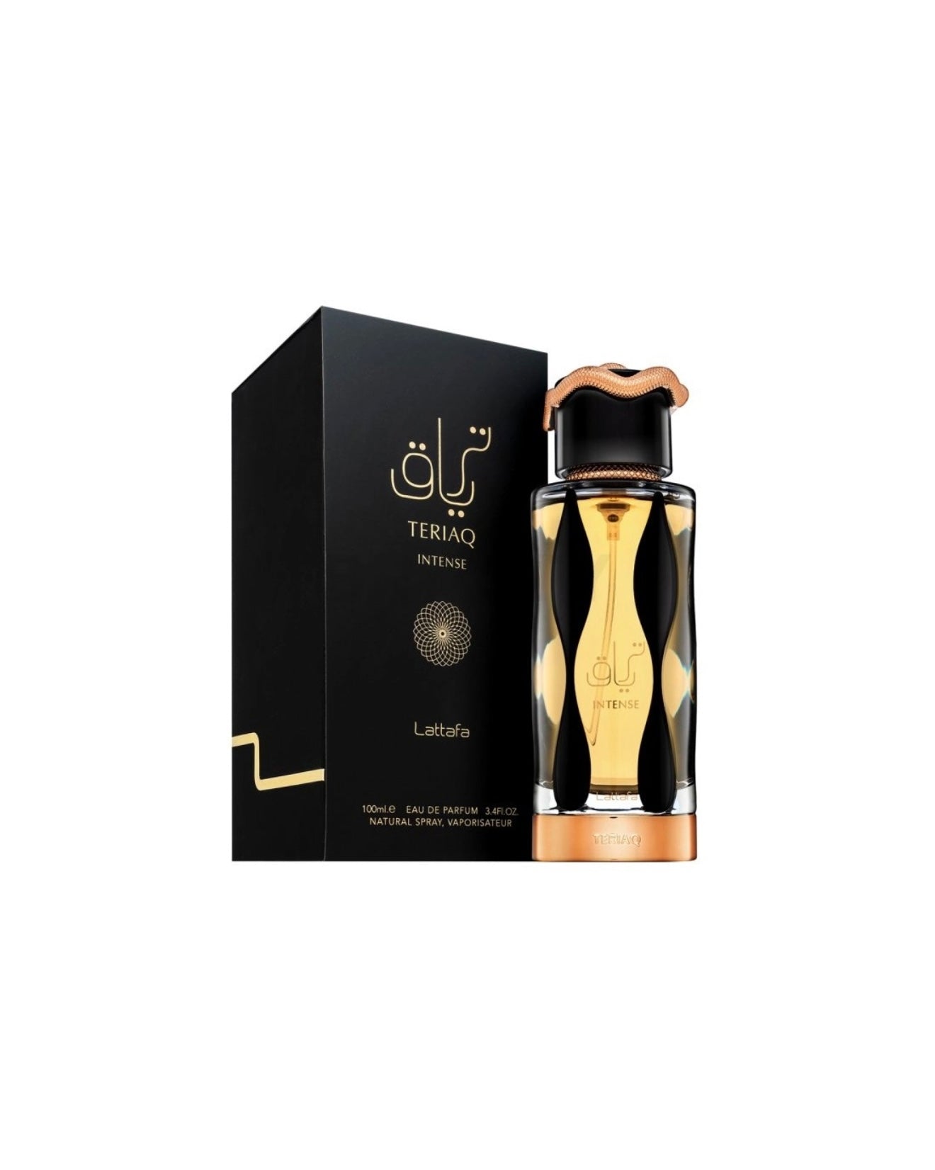 Apa de parfum, Lattafa Teriaq Intense, unisex, 100 ml