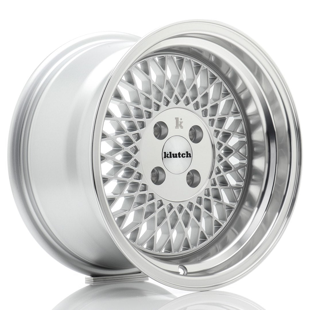 Janta Klutch SL1 15x8,5 ET17 4x100 Silver Machined Lip